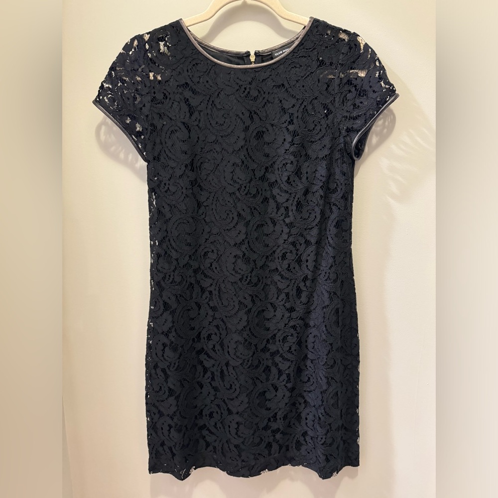 Club Monaco black lace dress